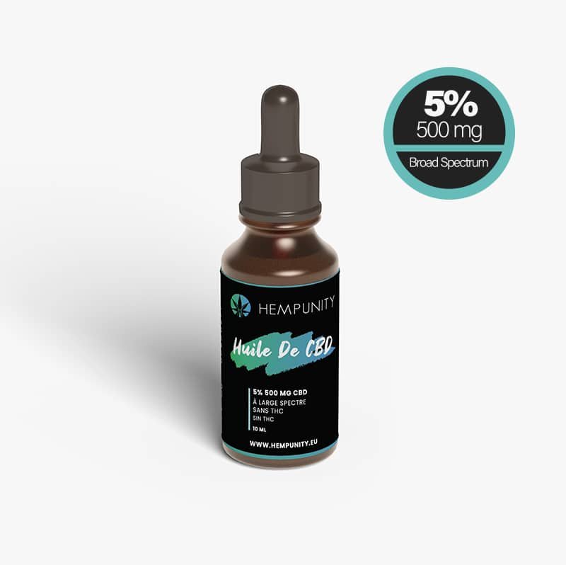 Pack 7 Huiles CBD 5% 10 ml Dont 2 offertes